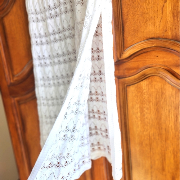 Nasty Gal White open weave sweater like skirt - Picture 2 of 4